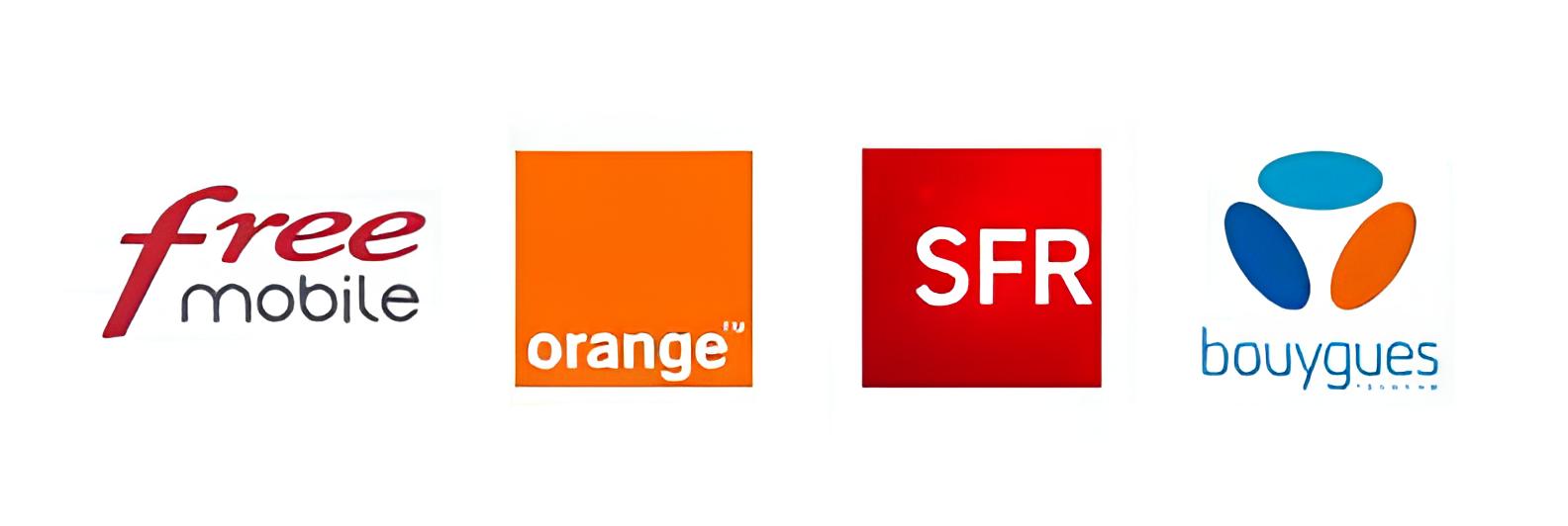 Free Mobile, Orange, SFR, Bouygues Telecom